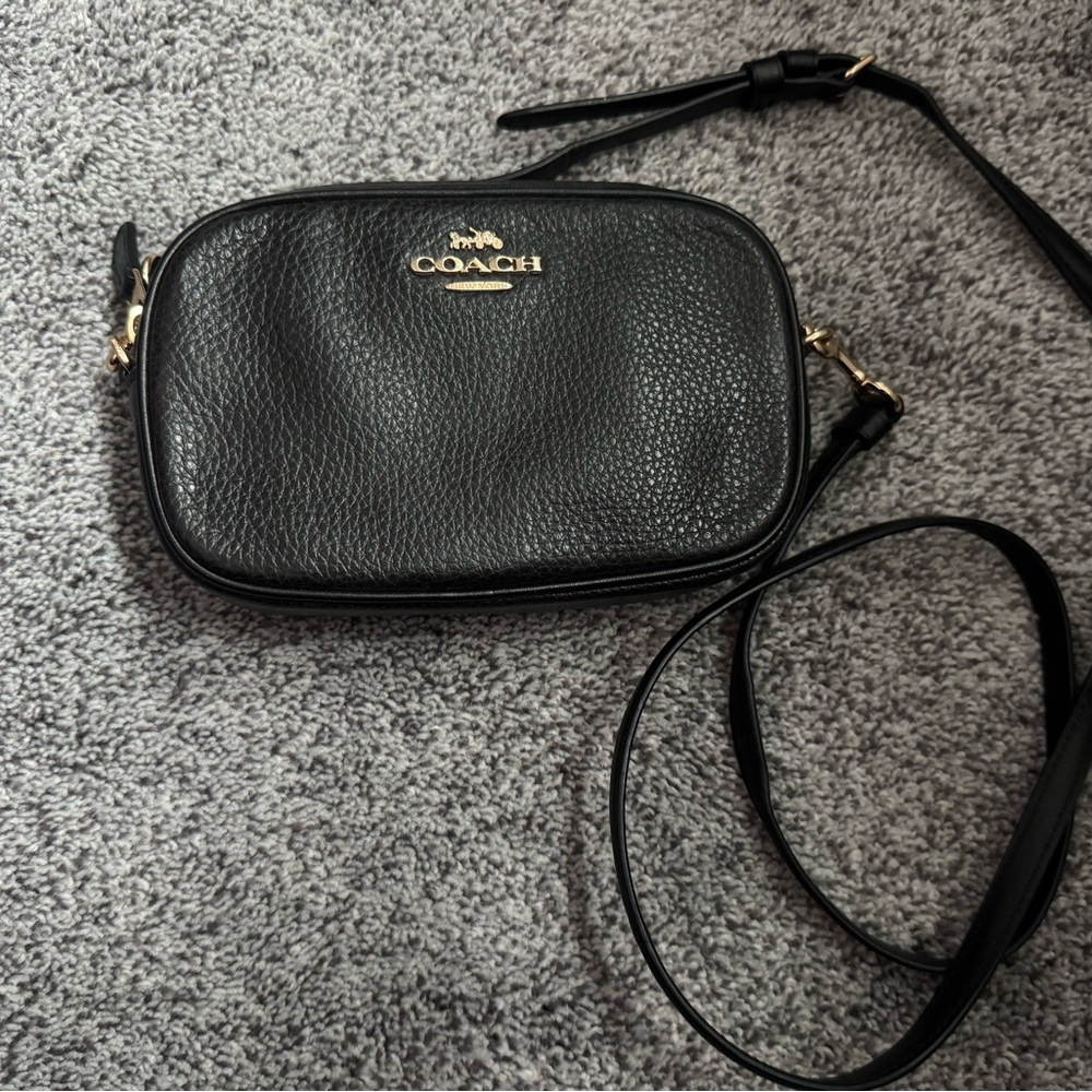 Coach Black Leather Crossbody/Belt Bag